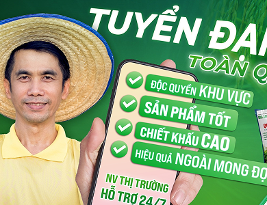 TUYỂN ĐẠI LÝ TRÊN TOÀN QUỐC
