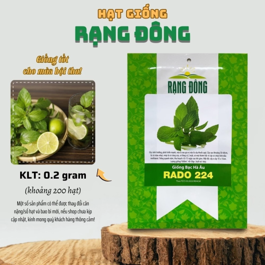 Hạt giống Bạc Hà Âu
